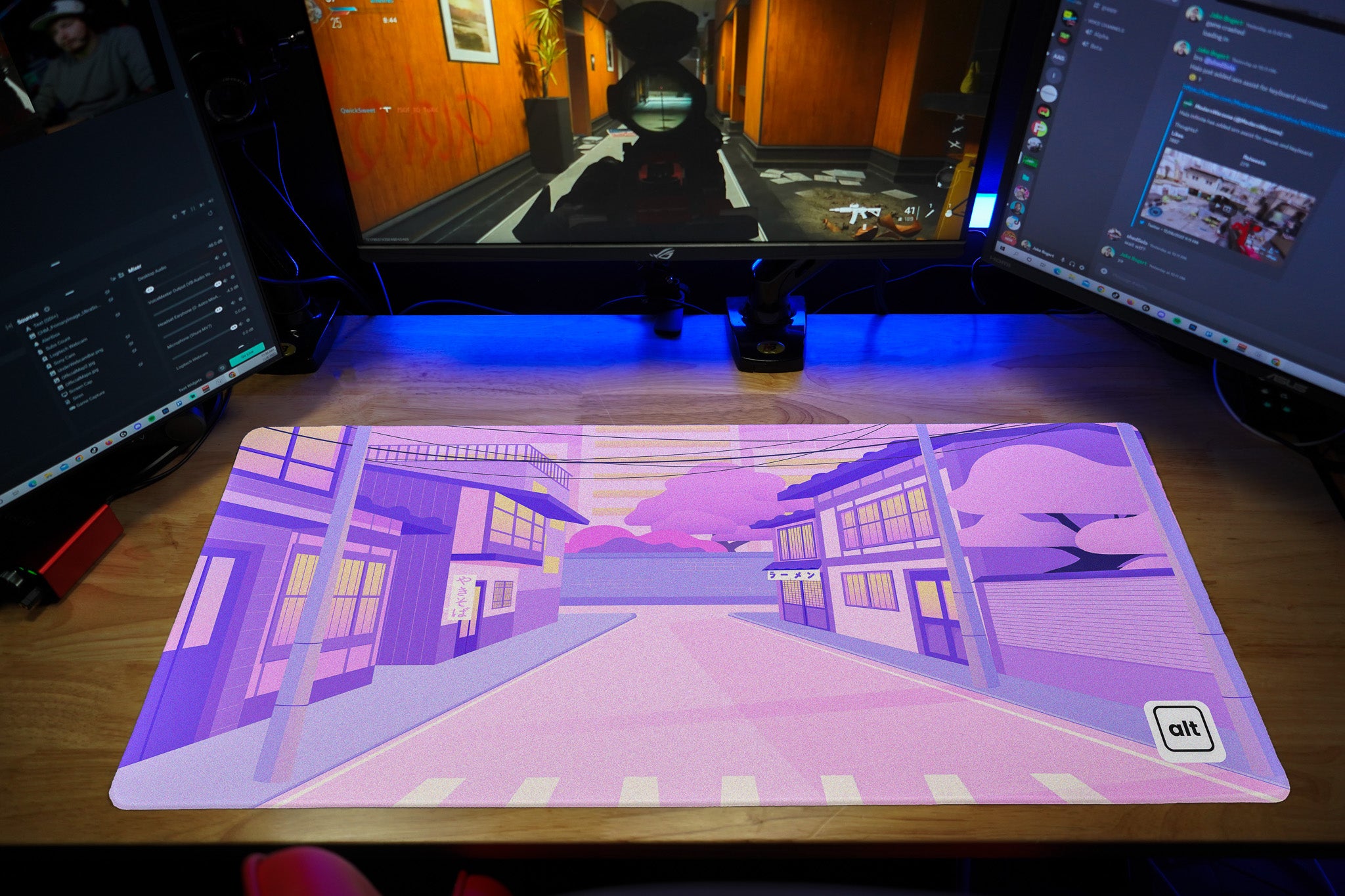 City Lines Mouse Pad - Large Gaming Mousepad with Non-Slip Rubber Base, Perfect for Office, Gaming & Computer Workstations - 12x10 Inches