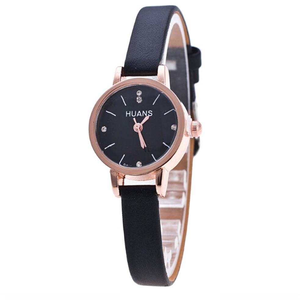 Elegant Analog Women's Quartz Watch - Fashionable Leather Strap Ladies Watch for Travel, Minimalist Birthday Gift (Perfect for Office, Date Night & Special Occasions)