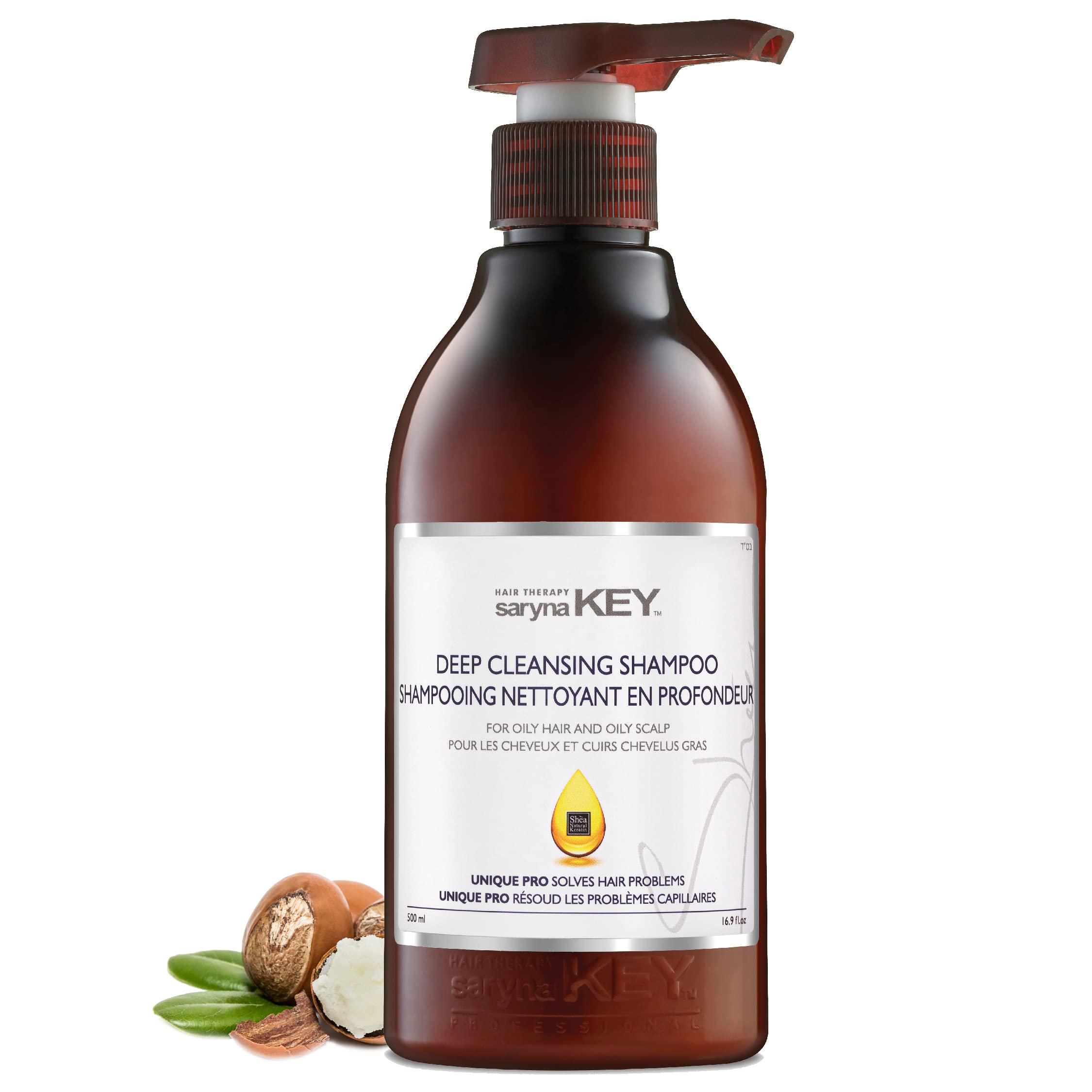 Saryna Key Deep Cleansing Shampoo for Oily Hair & Scalp - 500ml for Daily Hair Care