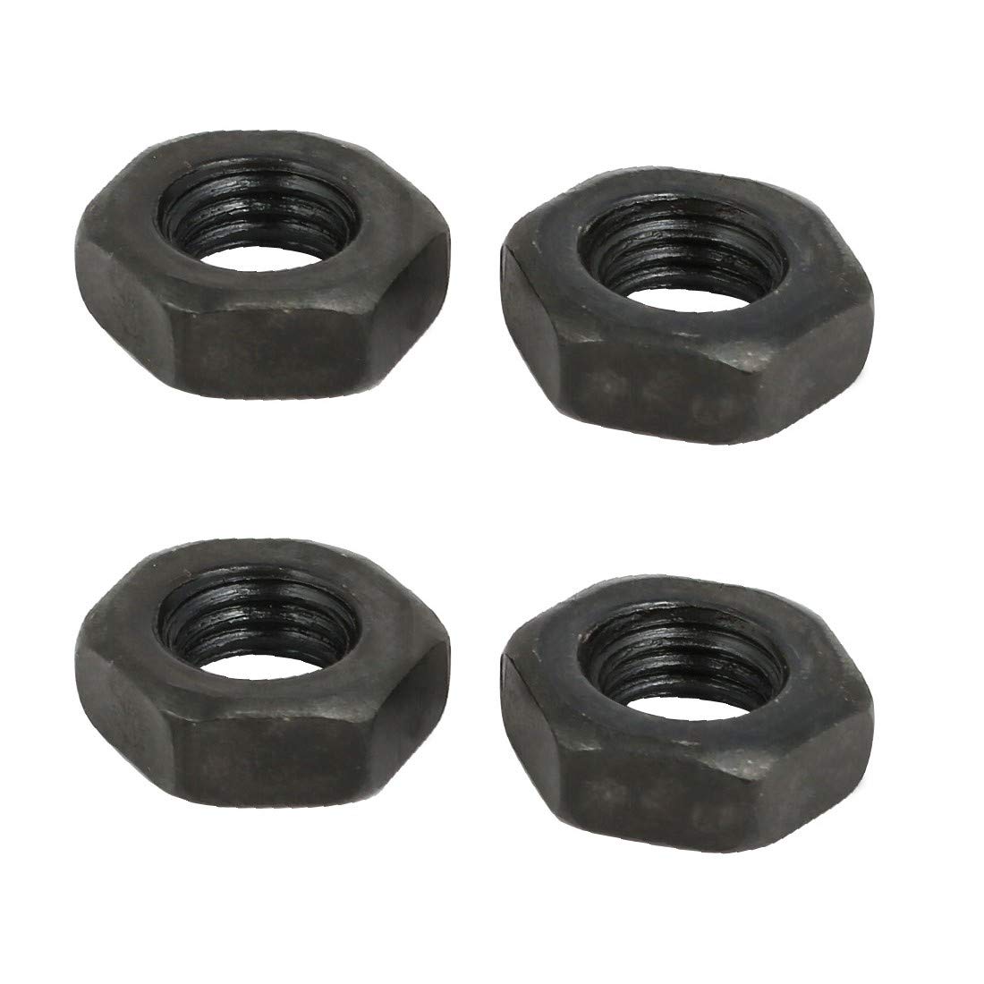 4Pcs M8 Metal Hex Reverse Nut Fastener Black for Screws Bolts - DIY & Auto Repair