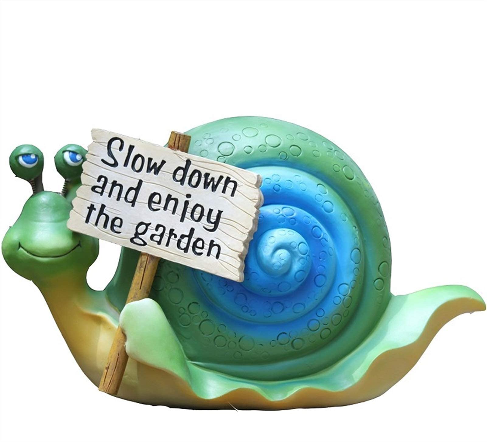 Outdoor Garden Snail Sculpture - Handmade Metal Snail Statue for Backyard, Patio, Lawn & Fairy Garden Decor | Weather-Resistant Animal Ornament for Porch & Home