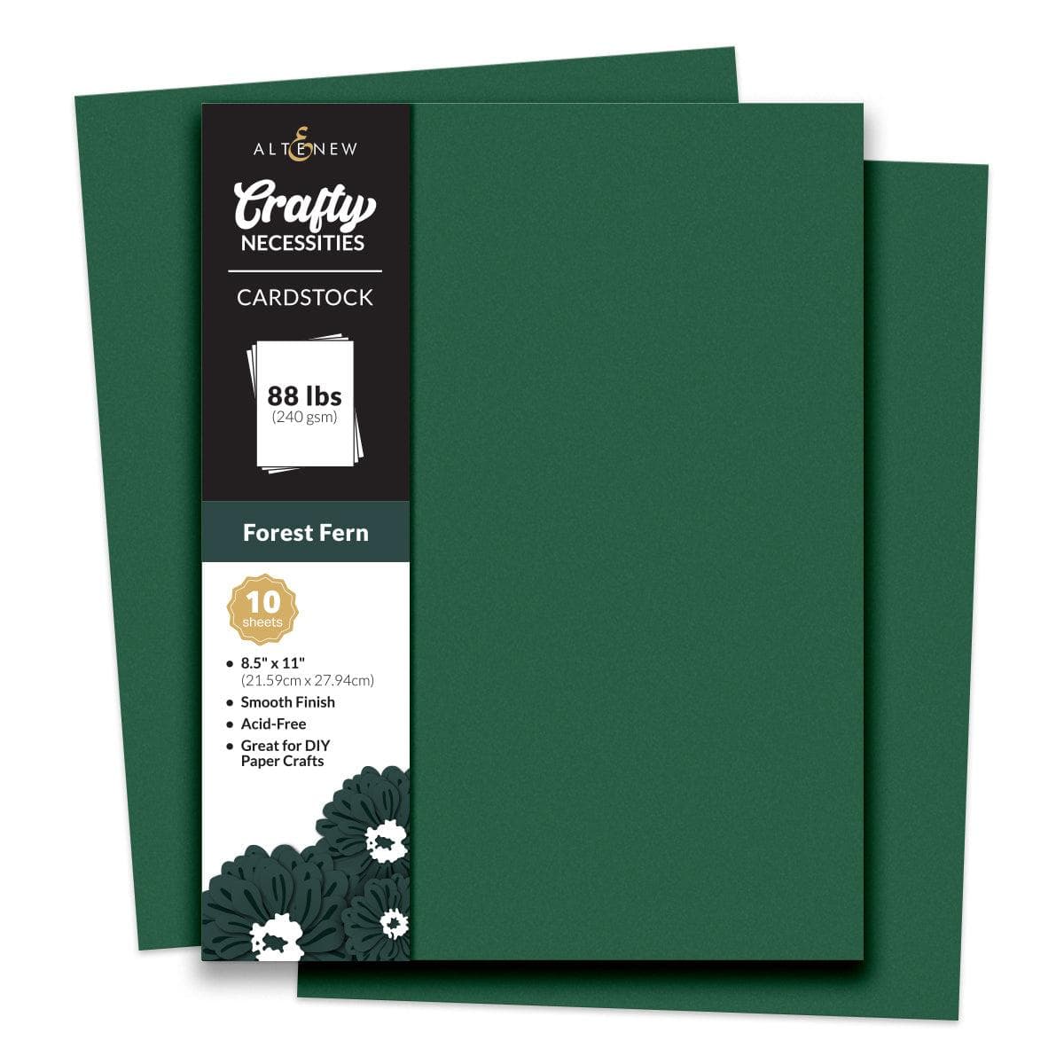 Premium Forest Fern Cardstock for Scrapbooking - 10 Sheets/Set - Perfect for DIY Crafts, Greeting Cards, and Home Decor Projects