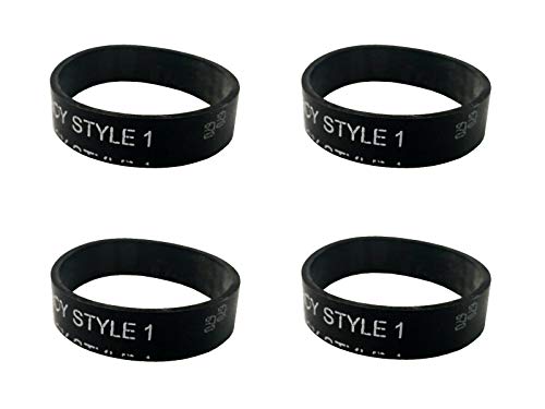 Dirt Devil Hand Vacuum Replacement Belts (4-Pack) - Compatible with Style 1 - Perfect for Quick Cleanups & Pet Hair Removal