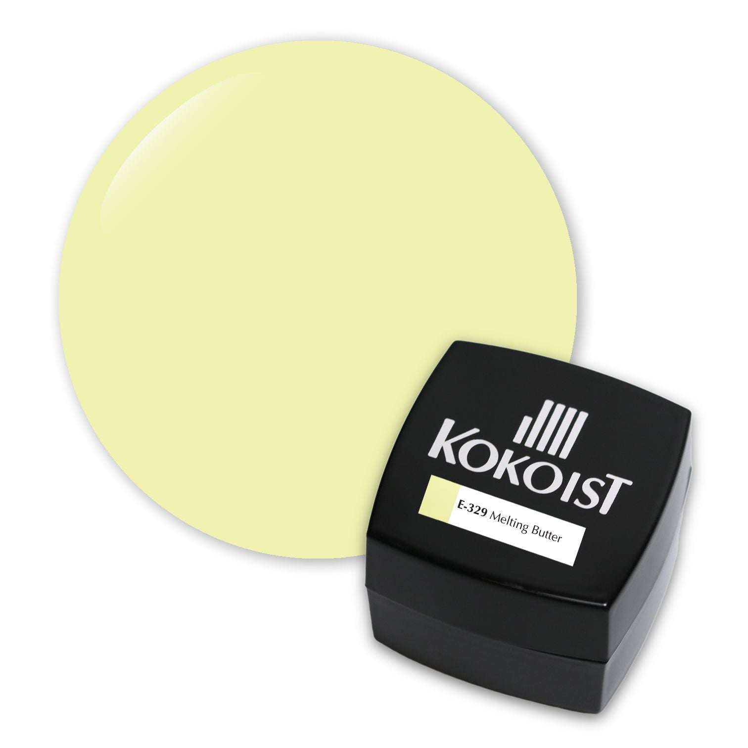 Kokoist E 329 Melting Butter Nail Gel - Long Lasting Soak Off UV LED Gel Polish for Nail Art & Manicures - Perfect for Salon, Home Use & Professional Nail Artists