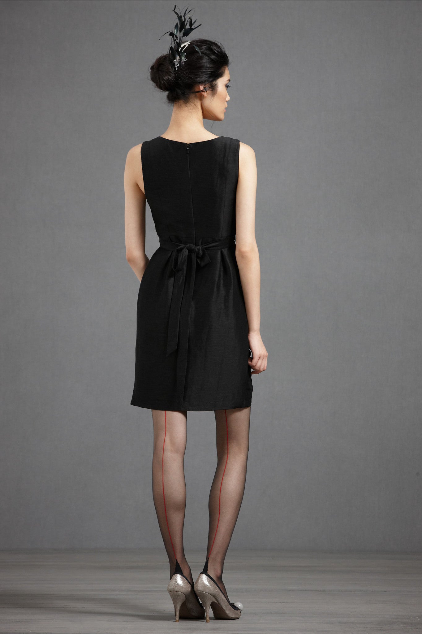 BHLDN Starburst Pleated Shift Dress - Elegant Black Midi Dress for Women | Perfect for Weddings, Parties & Special Occasions