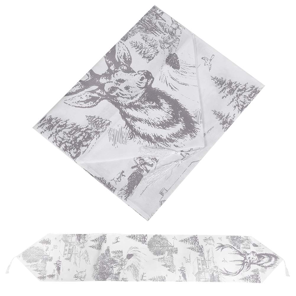 Waterproof Outdoor Tablecloth & Christmas Table Runner Set - Durable Halloween & Holiday Dining Table Cover for Patio, Coffee Table, Home Decor