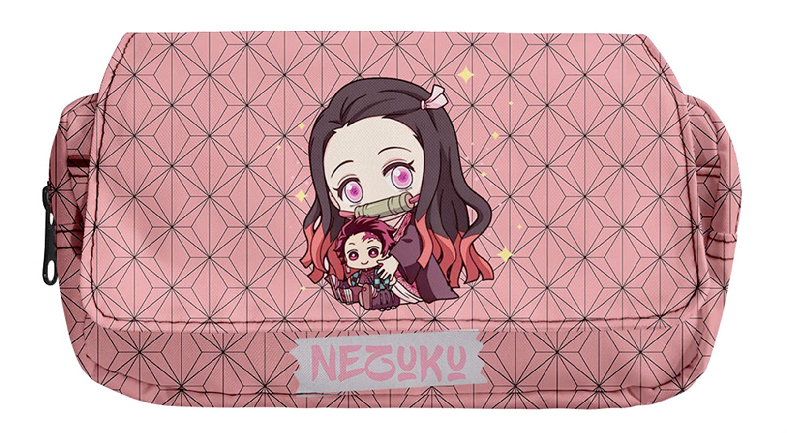 Premium Demon Slayer Anime Pencil Case - Nezuko Themed Manga Stationery Pouch for School, Office & Cosplay Accessories | Perfect for Fans, Students & Collectors