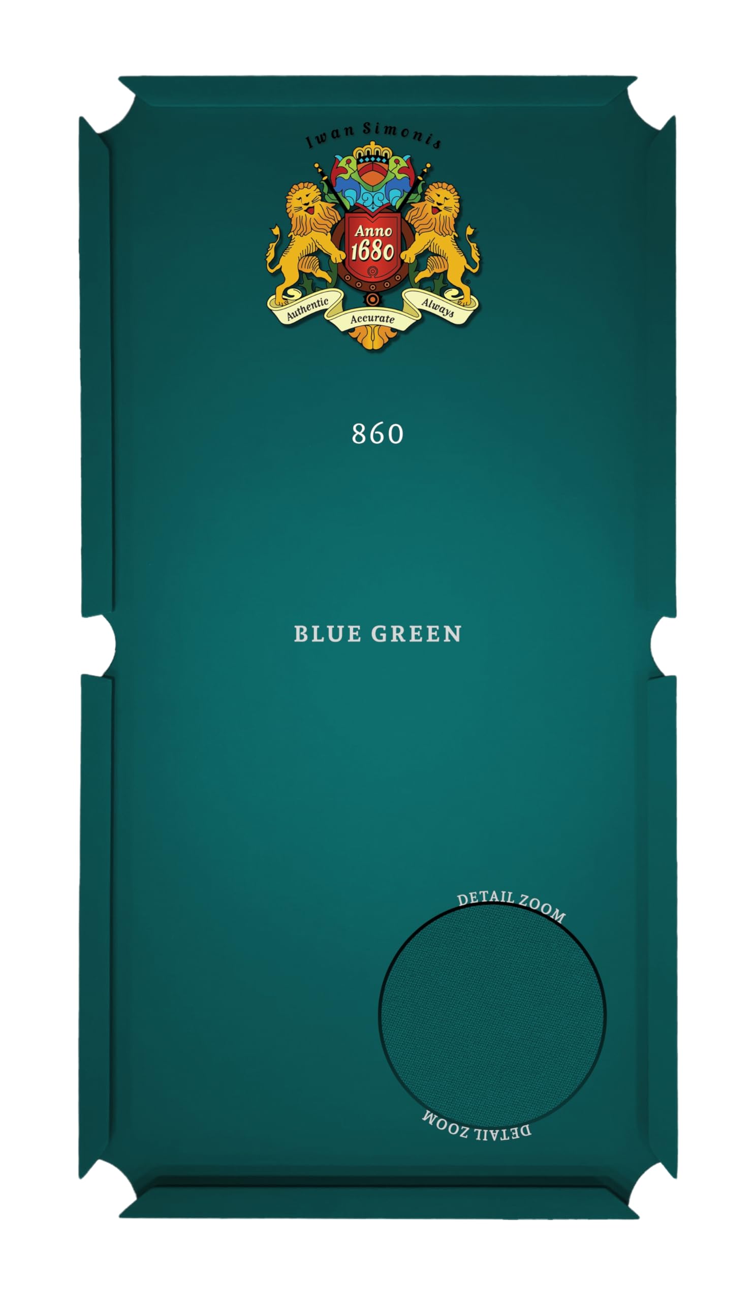 Simonis 860 Premium Pool Table Cloth Replacement Kit for 8 FT Tables - Precut Bed & Rail Cloth, Horsehair Brush, Spots & Chalk (Blue Green) | Perfect for Home Game Rooms, Bars & Professional Billiard Tournaments