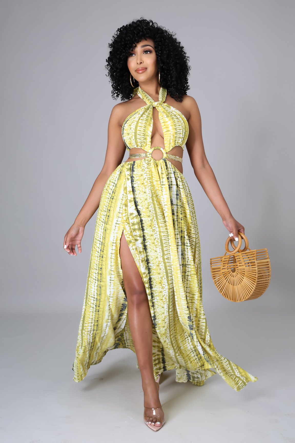 Miami Nights Yellow Summer Dress for Women - Sexy Party Dress for Club, Beach Vacation & Evening Out