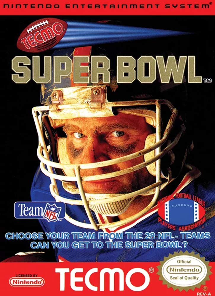 Tecmo Super Bowl Classic Football Video Game - Retro NES Sports Game for Nintendo Entertainment System | Perfect for Nostalgic Gamers and Football Fans