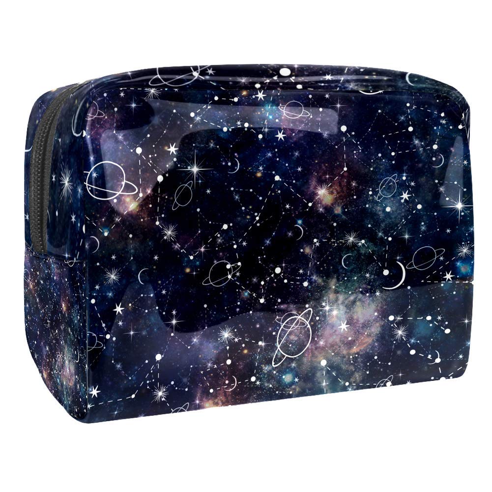 Portable Travel Makeup Bag with Zipper - Waterproof Cosmetic Organizer Pouch for Women | Perfect for Toiletries, Cosmetics & Nighttime Essentials | Great for Travel, Gym & Daily Use