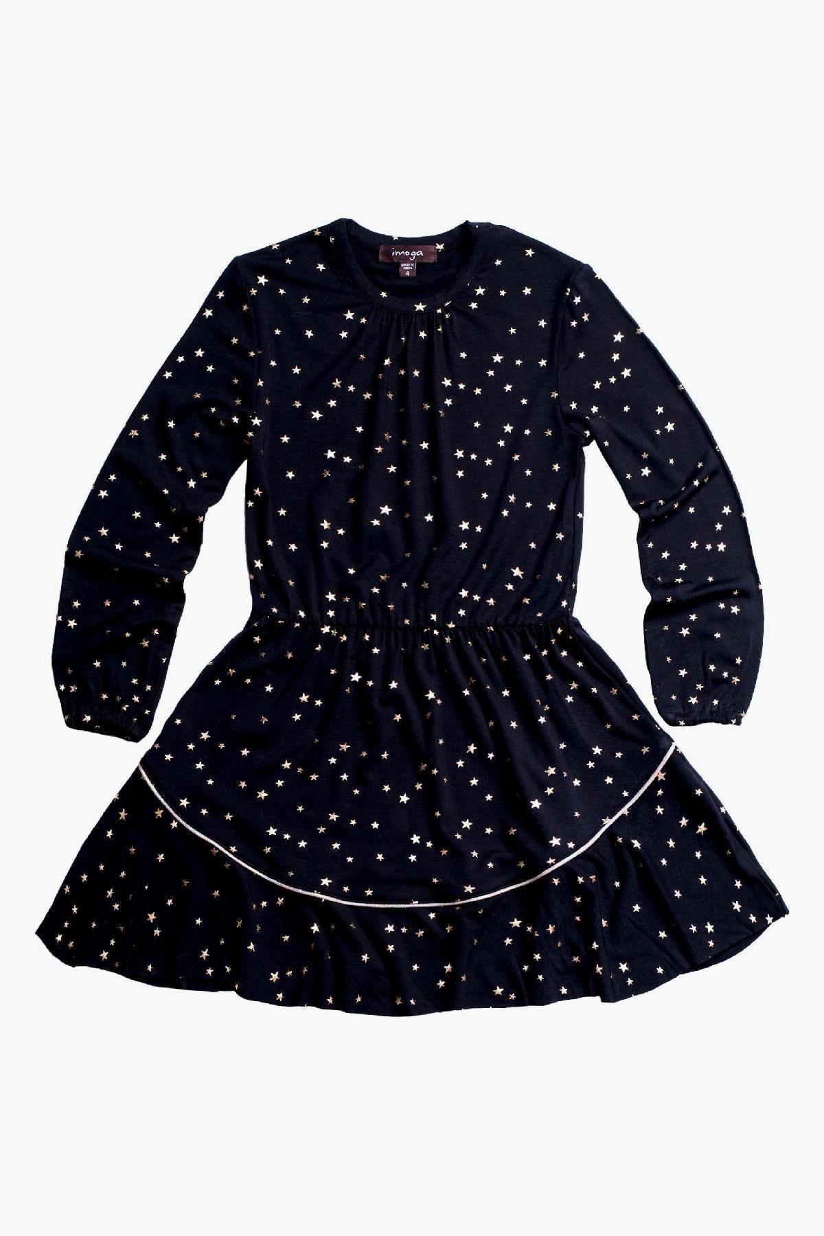 Imoga Paula Star Girls Dress - Cute & Stylish Outfit for Kids, Toddlers & Baby Girls | Perfect for Parties, Holidays & Special Occasions