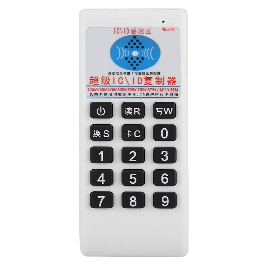 Portable RFID Card Reader - 125kHz & 13.56MHz IC/ID Contactless Smart Card Copier for Access Control, Hotel Key Cards & Data Management | Handheld USB Device for Security Systems & Office Use