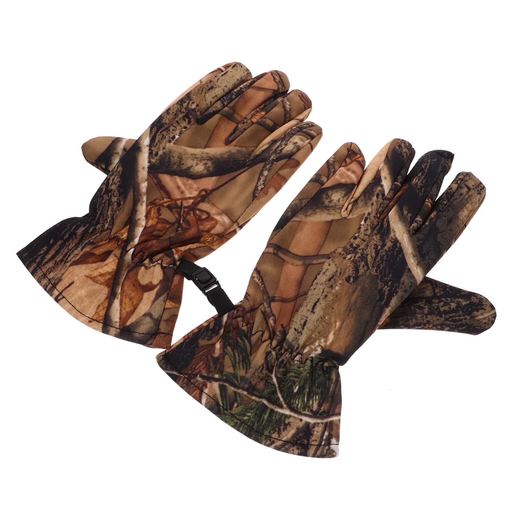 BELLIFFY Camo Polar Fleece Hunting Gloves - Winter Sports, Riding & Ski Gloves for Men & Women - Warm Outdoor Gear for Hunting, Skiing, Snowboarding & Cold Weather Activities