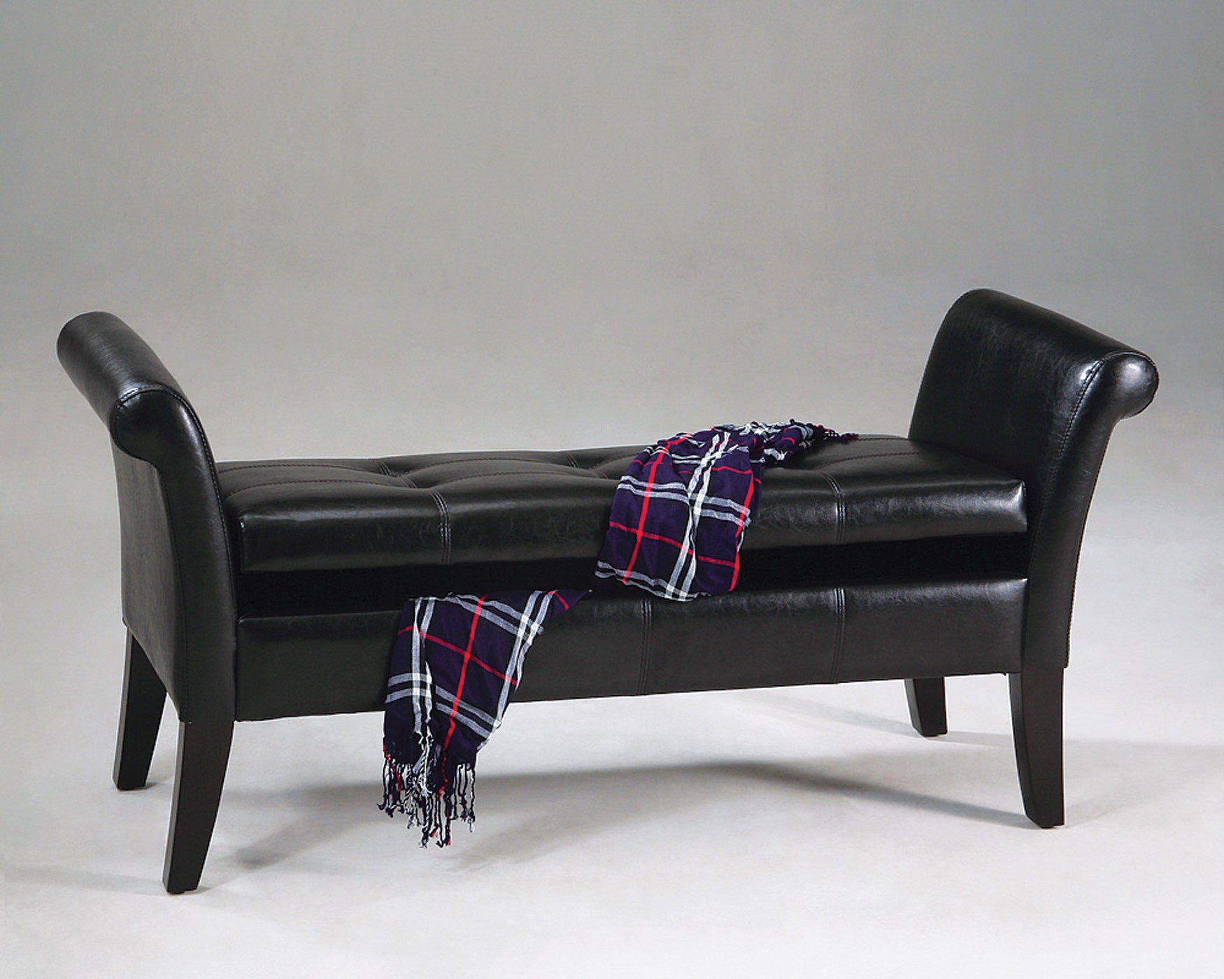 Stylish Espresso Accent Bench - Perfect for Entryway, Living Room & Bedroom Decor