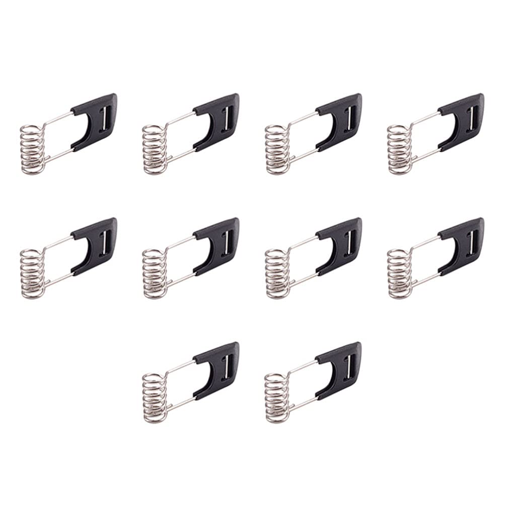 10pcs Spring Clips for Ceiling Light Fixtures - LED Panel Tube Spotlight Mounting Clips - Secure Hold for Home, Office & Commercial Lighting Installation