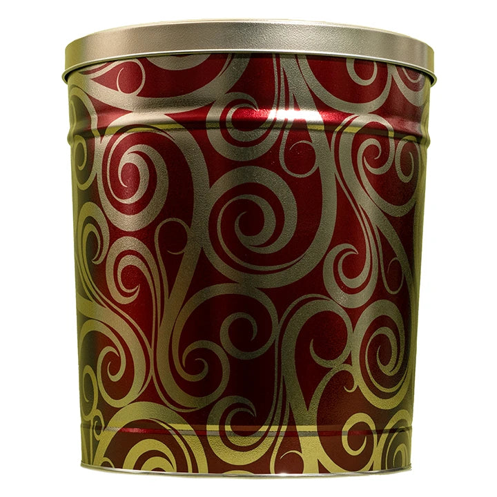 3.5 Gallon Golden Swirls Decorative Glass Jar with Lid - Perfect for Candy Storage, Kitchen Organization, and Home Decor