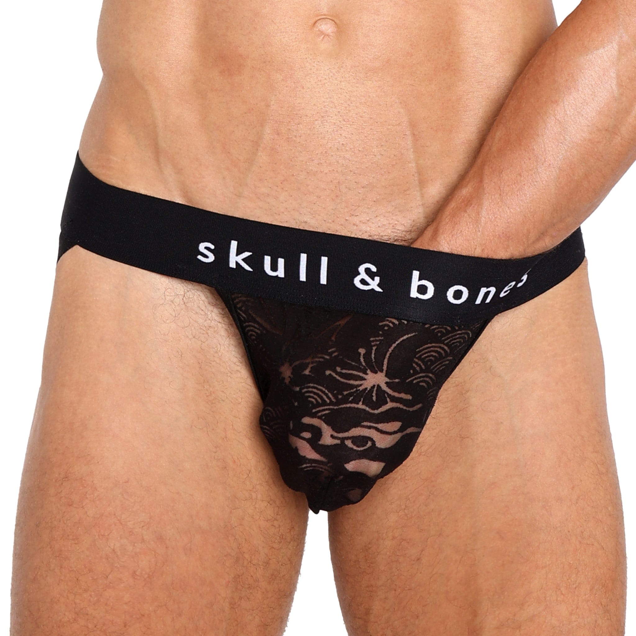 Dragon Burnout Black Jock - Soft & Comfortable Men's Underwear for Workout, Gym & Everyday Wear - Moisture Wicking & Breathable Fabric for Active Lifestyles