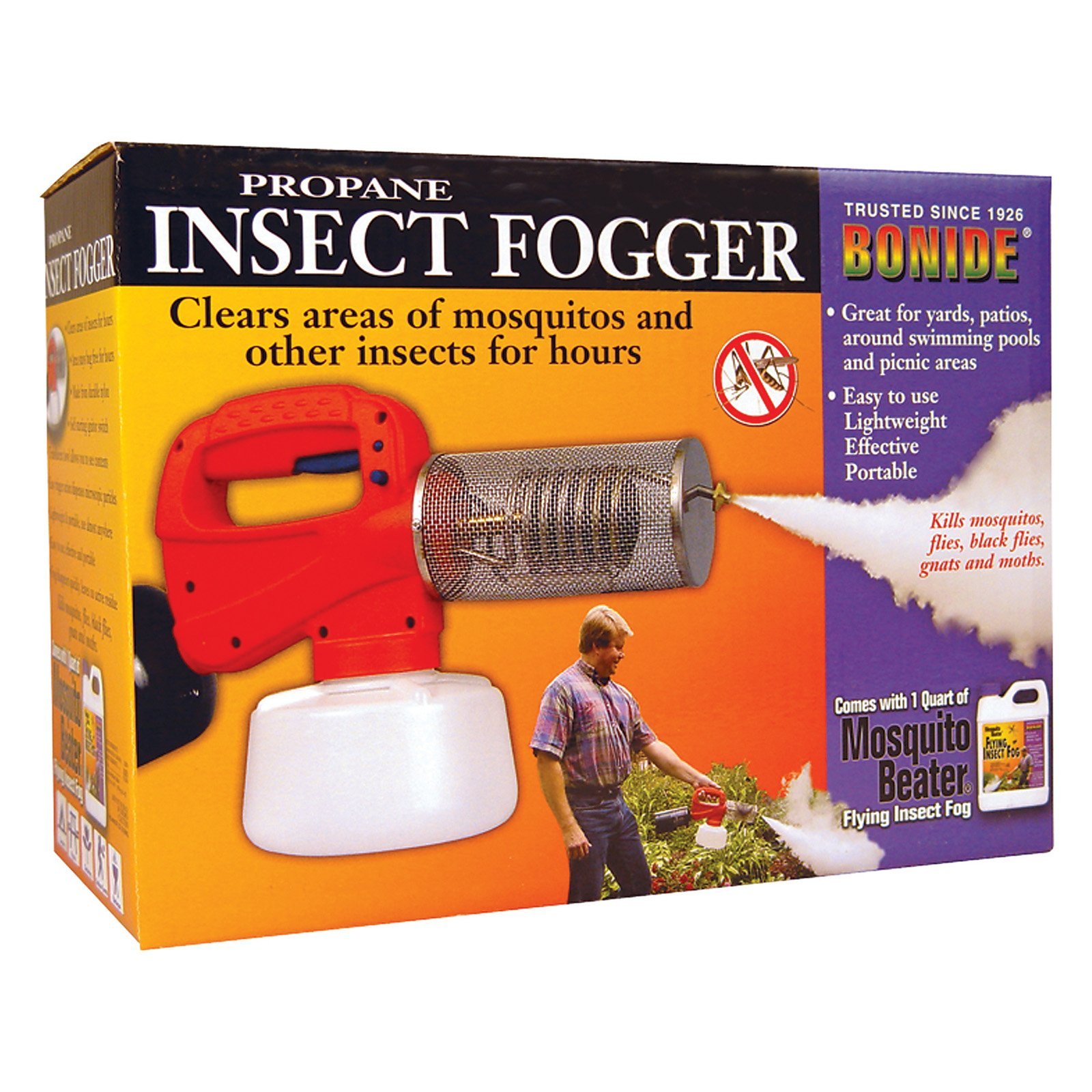 Bonide Propane Insect Fogger – Outdoor Pest Control for Mosquitoes, Flies & Bugs – Ideal for Backyards, Gardens & Camping
