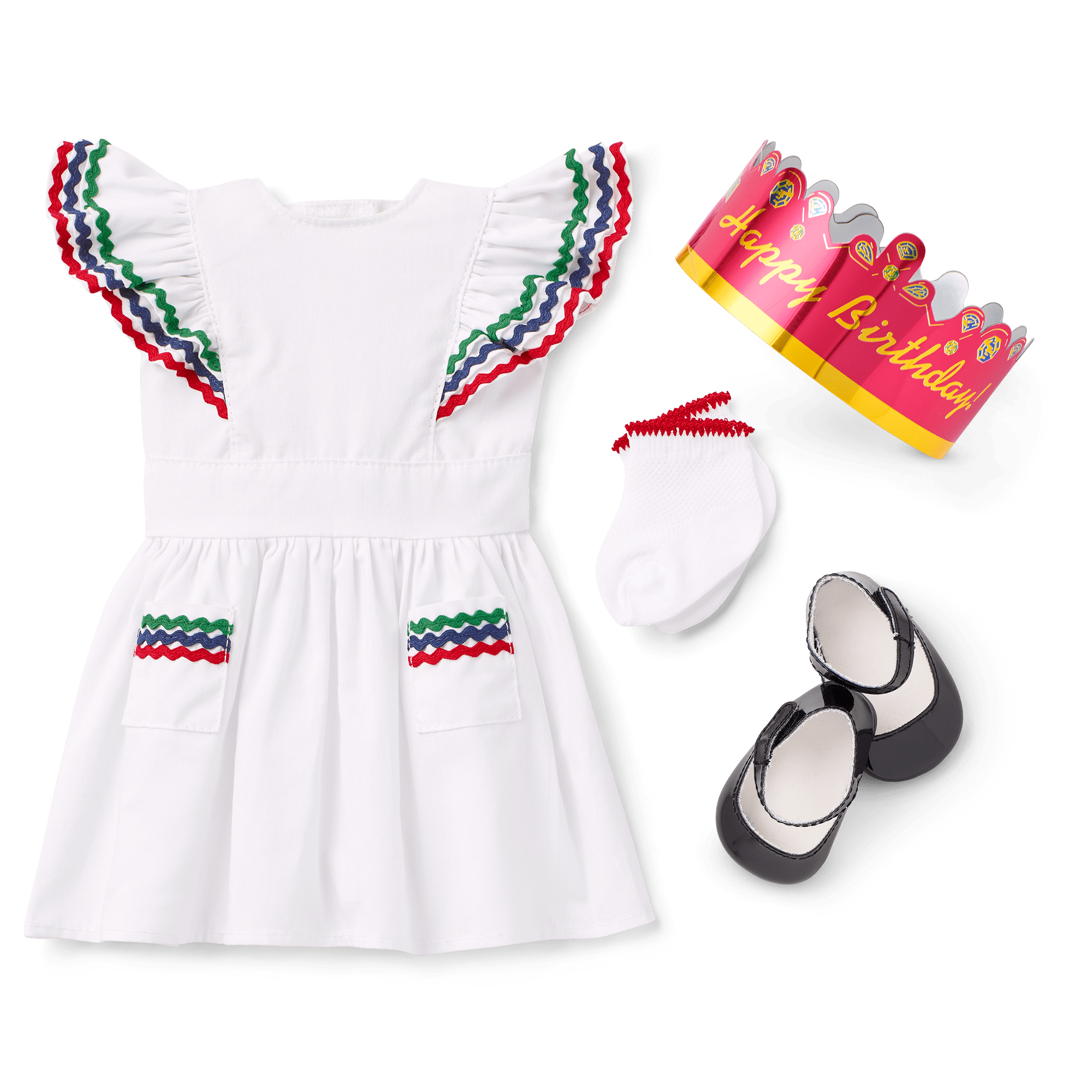 Molly’s™ 18 Inch Doll Birthday Outfit - Cute & Stylish Dress for American Girl Dolls - Perfect for Birthday Parties, Playtime & Collectibles