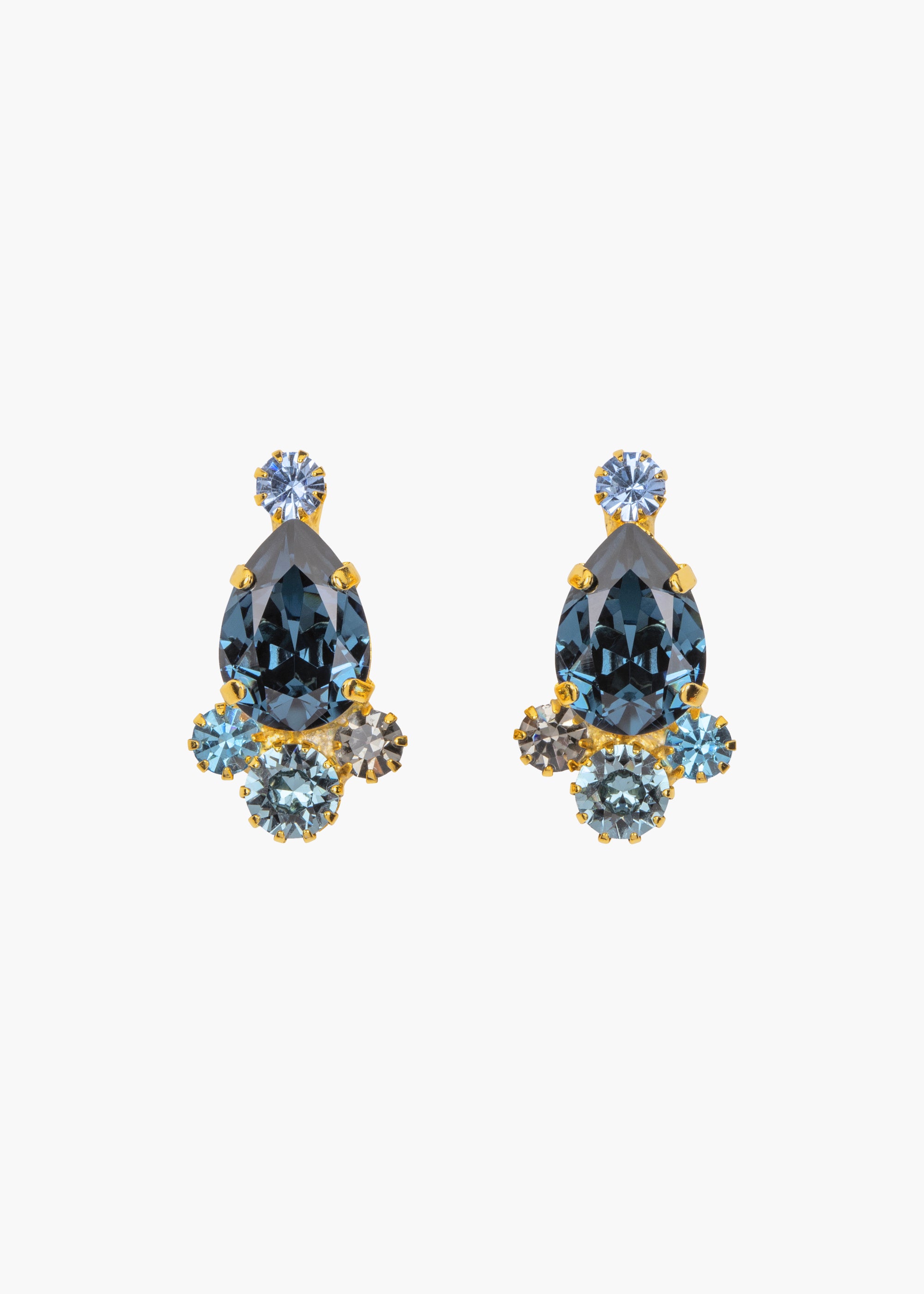 Leila Earrings - Elegant Sapphire Stud Earrings for Women | Perfect for Weddings, Parties & Everyday Wear