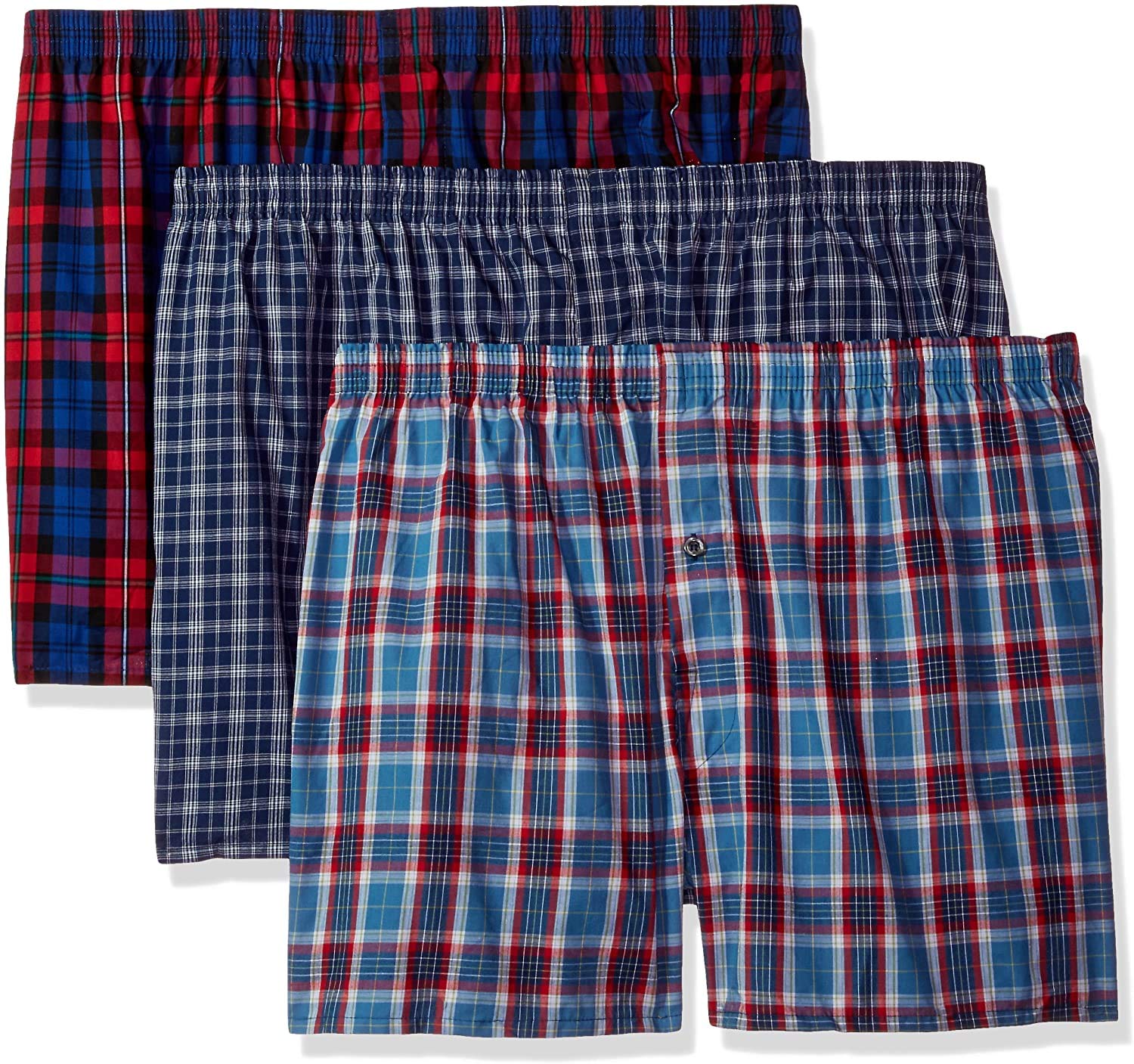 Fruit of the Loom Men's Big & Tall Cotton Boxer Briefs - Soft Breathable Underwear for Plus Size Men | Comfortable All-Day Wear for Work, Lounge & Sleep