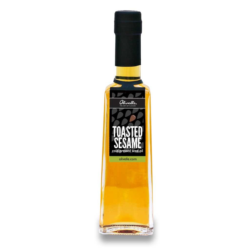 Organic Toasted Sesame Olive Oil - Cold Pressed, Unrefined, Rich Flavor - Perfect for Salad Dressings, Asian Cuisine & Gourmet Cooking
