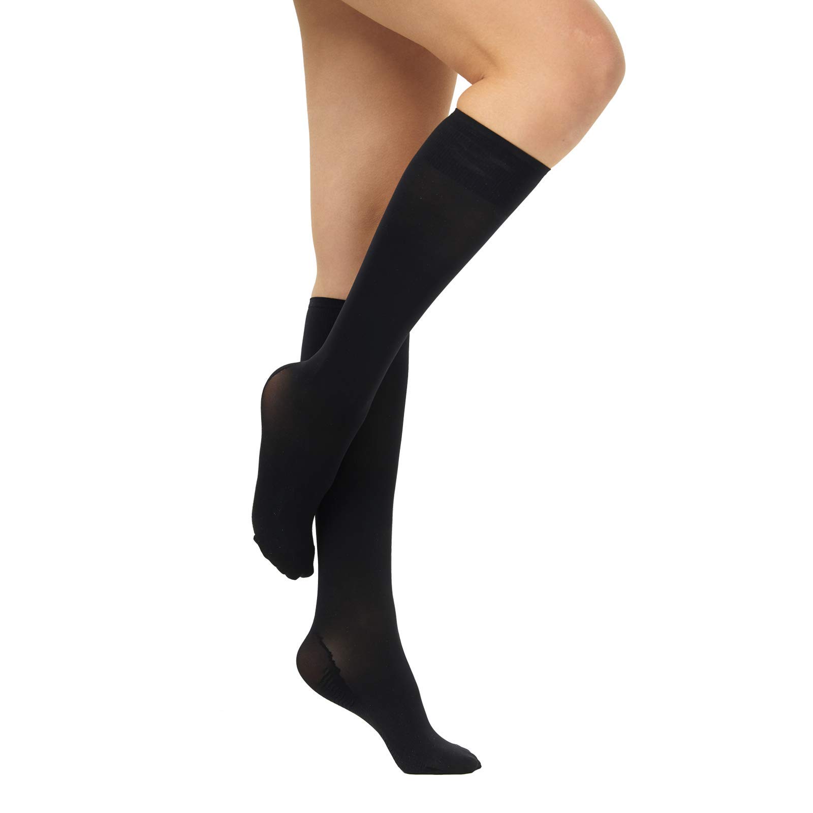 MANZI Women's Knee High Compression Socks (10-15mmHg) - School, Casual & Athletic Support Socks for Circulation, Nurses, Running & Daily Wear