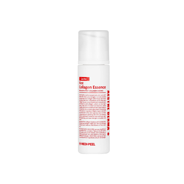 Medi Peel Red Lacto First Collagen Essence - Anti-Aging Face Serum for Hydration & Brightening | Korean Skincare for Dry & Dull Skin | Perfect for Night Routine & Daily Glow Boost