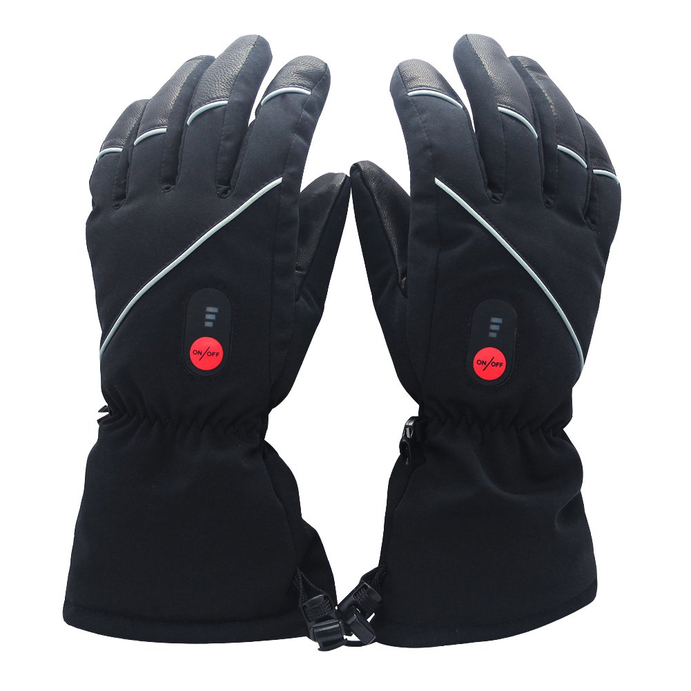 SAVIOR HEAT Rechargeable Electric Heated Gloves for Men & Women - Winter Sports, Skiing & Snowboarding Gloves - Keep Hands Warm in Cold Weather