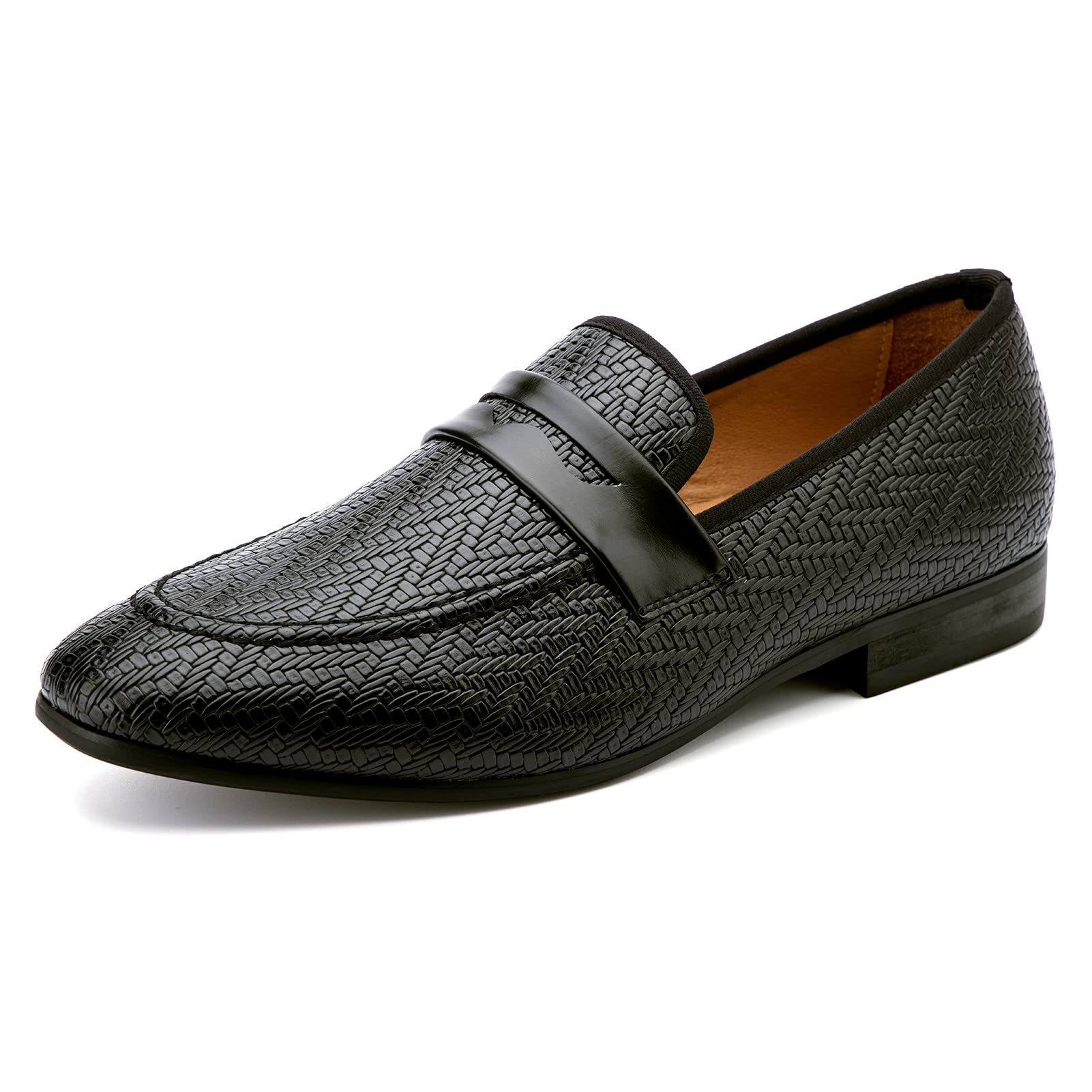 Meijiana Men's Classic Luxury Loafers - Premium Leather Dress Shoes for Wedding, Business & Formal Occasions | Comfortable Slip-On Shoes for Office, Parties & Special Events