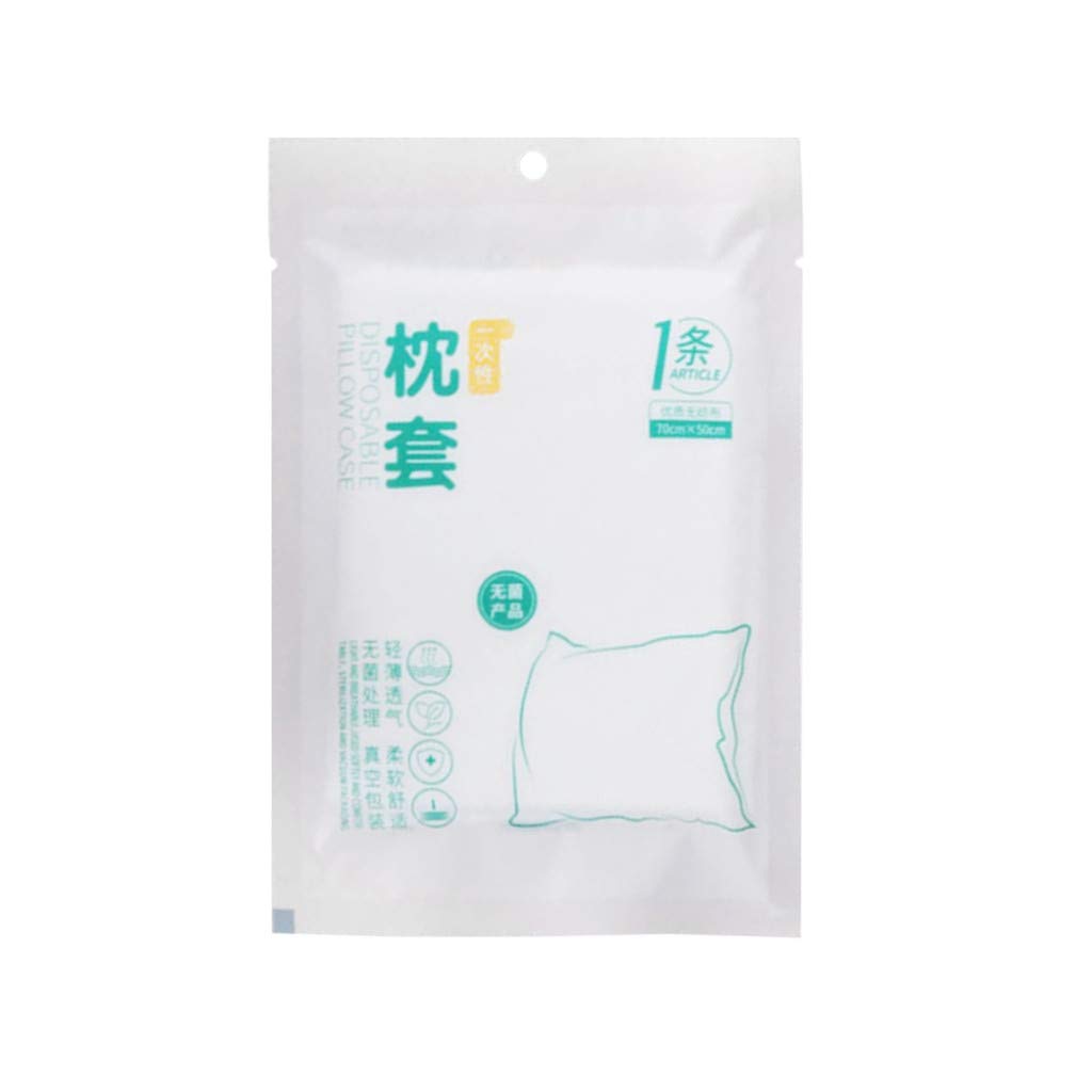 Disposable Vacuum-Sealed Pillow Case for Travel - Hotel Supplies, Compact & Hygienic Pillow Cover for Camping, Airplane & Road Trips