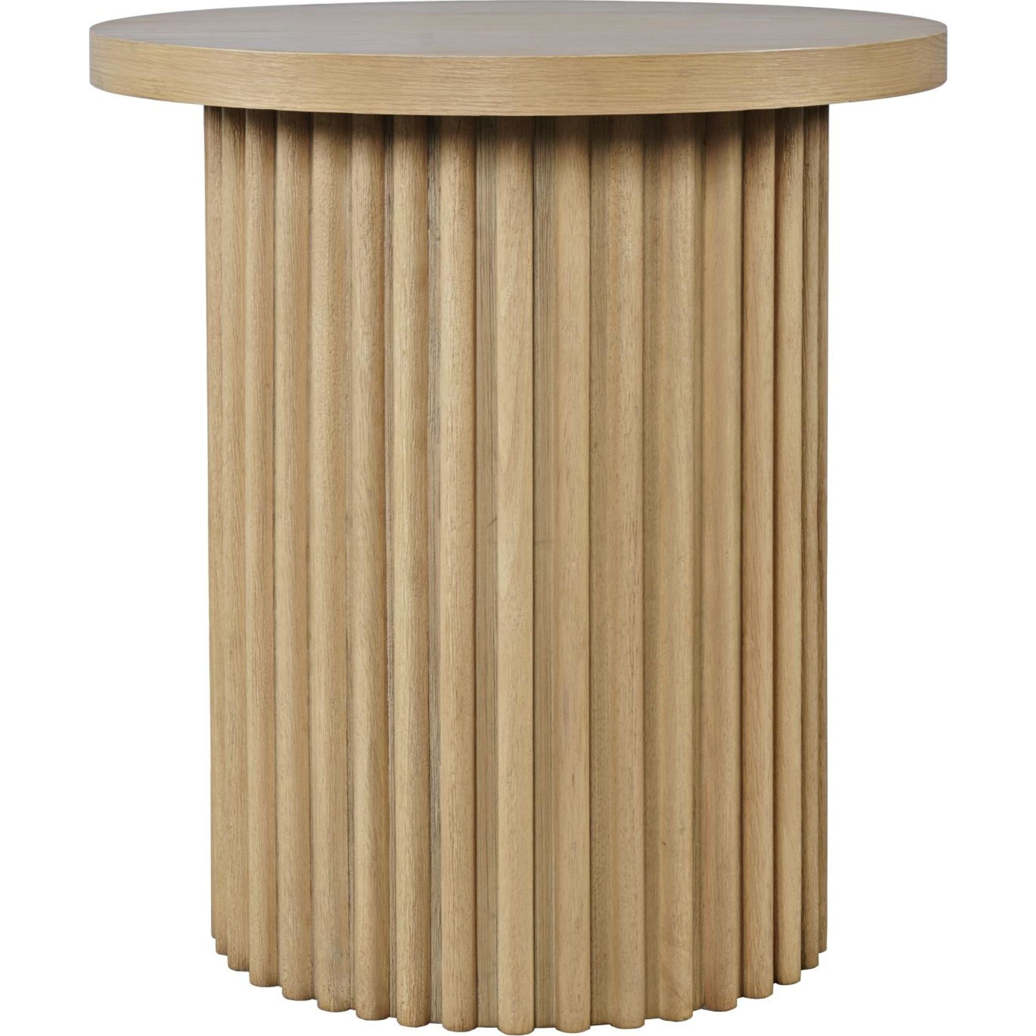 Auden End Table in Chestnut - Small Nightstand with Storage Shelf for Bedroom, Living Room, or Office