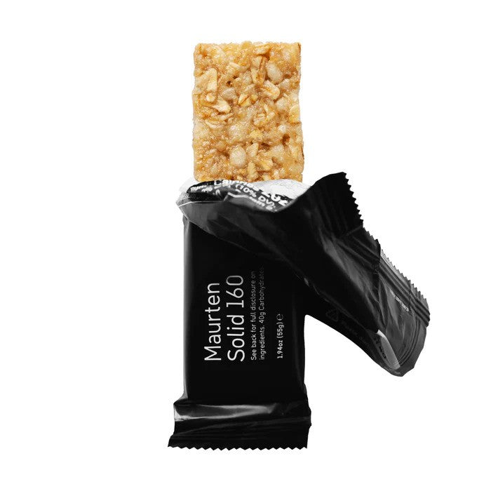Maurten Solid 160 Energy Bar - High-Carb Sports Nutrition for Marathon, Cycling & Endurance Athletes - Pre-Workout & Race Fuel