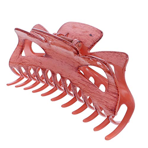Wood Look Jumbo Jaw Clip Extra Large Hair Claw - Light Cherry | Perfect for Thick Hair, Updos, and Everyday Styling