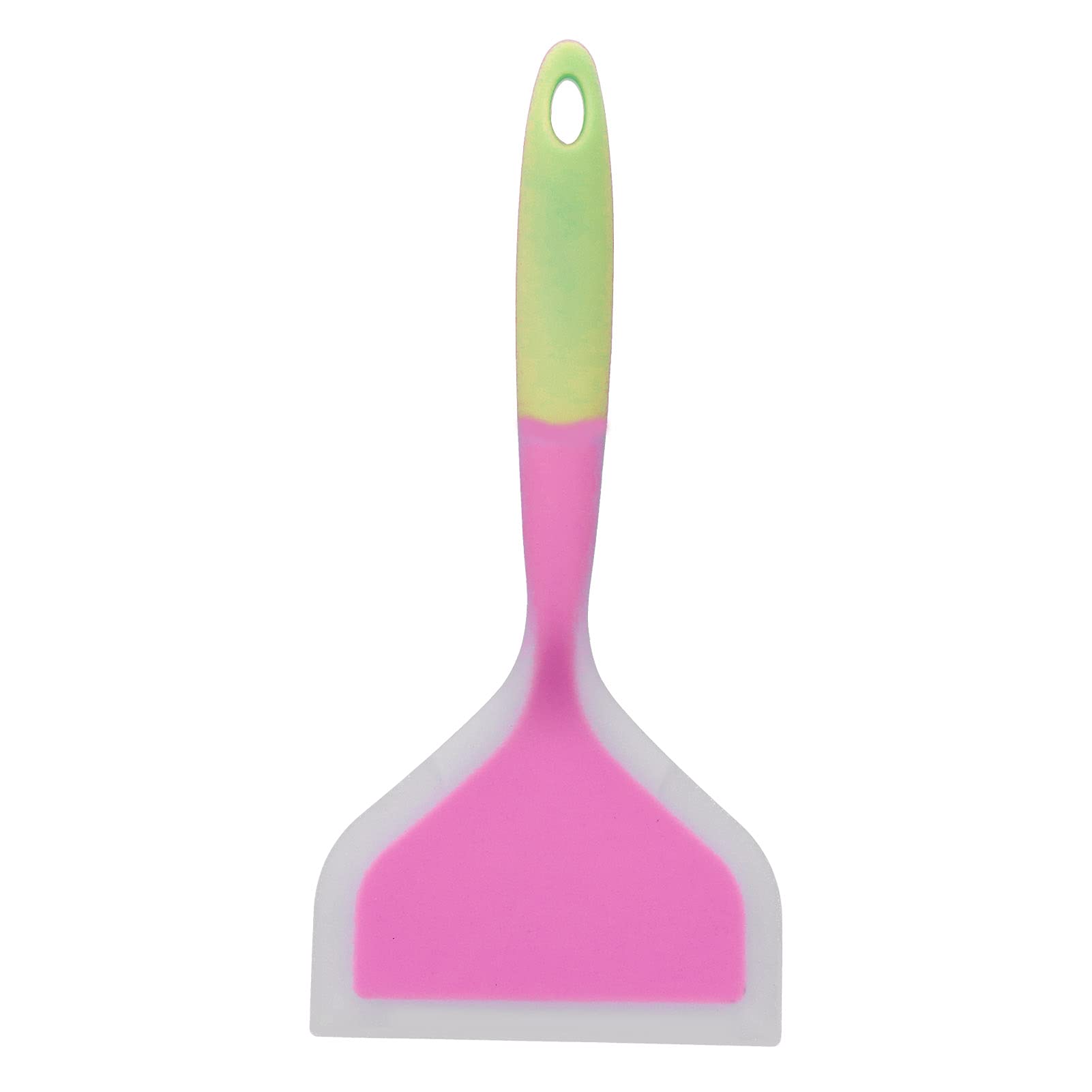 **Premium Silicone Wide Spatula - Non-Stick Pancake Turner, Meat Flipper & Tamagoyaki Spatula - Heat-Resistant Cooking Utensil with Purple Shovel Head (Ideal for Flipping Pancakes, Burgers & Japanese Omelets)**
