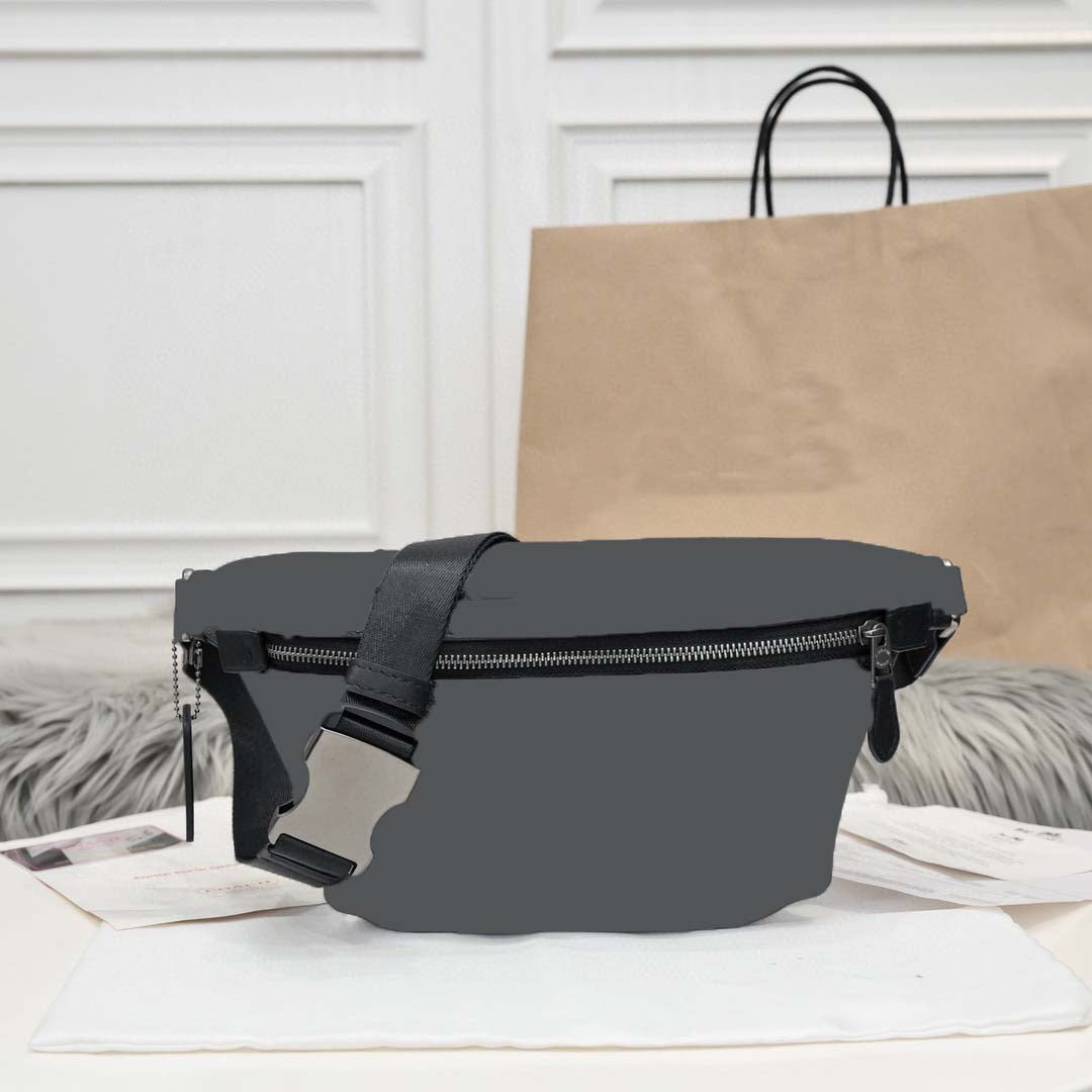 Men's Waist Bag - Durable Crossbody Fanny Pack for Travel, Hiking & Running - Adjustable Strap & Multiple Pockets