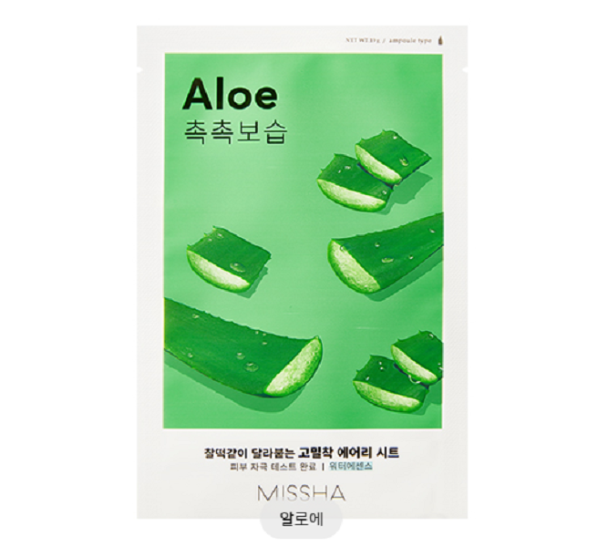 Missha Airy Fit Sheet Mask - Hydrating & Brightening Facial Mask for Glowing Skin | Korean Skincare for Daily Use & Spa Nights