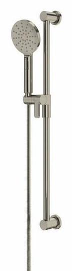 4-Function Adjustable Handheld Shower Head with 31-Inch Slide Bar - 1.8 GPM Water Saving - Brushed Nickel Finish (Model 4664BN WS RIOBEL) - Perfect for Bathroom Renovation & Spa-Like Shower Experience