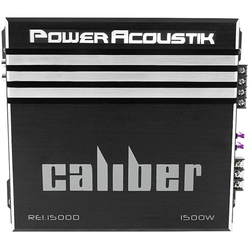 Power Acoustik RE1 1500D 1500 Watt Mono Car Amplifier - High Power Bass Boost for Car Audio System | Perfect for Subwoofers & Truck Sound Systems