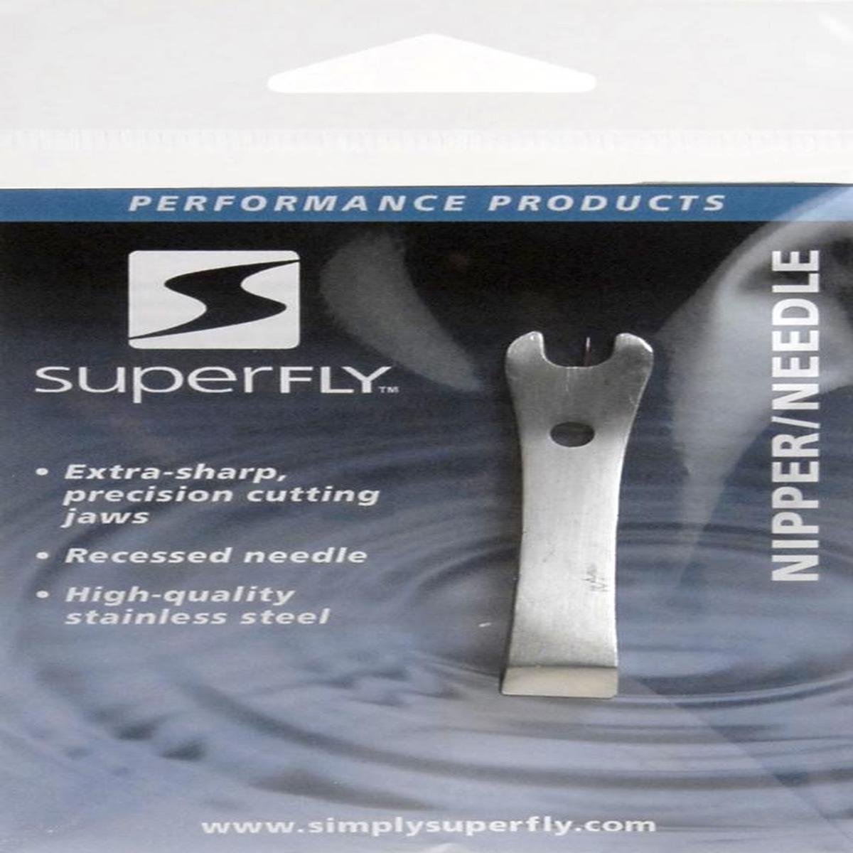 Superfly SS Nippers - Premium Needle Fishing Pliers for Fly Fishing & Saltwater Anglers - Perfect for Cutting Lines, Removing Hooks & Tying Knots