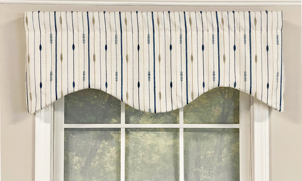 Pace Setter Cornice Valance Blue - Premium Window Valance for Living Room & Bedroom - Elegant Home Decor & Window Treatment