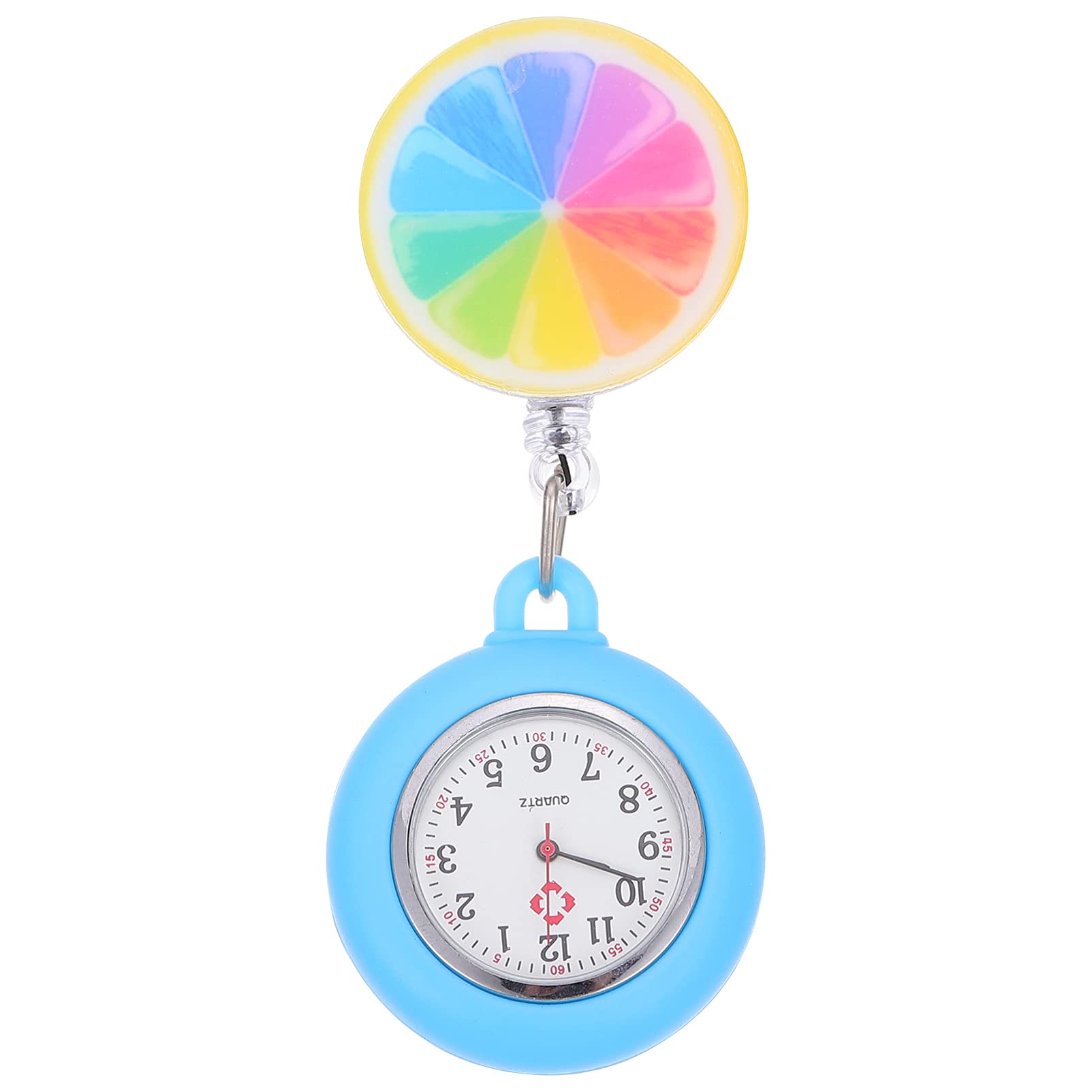 Hemobllo Retractable Nurse Watch - Clip-On Quartz with Second Hand for Medical Professionals & Gifts
