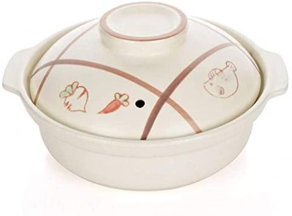 XD Designs Terracotta Stew Pot - 3.5QT Clay Casserole Pot with Lid, Ceramic Dutch Oven for Baking, Braising & Slow Cooking - Perfect for Soups, Stews & Oven-to-Table Serving