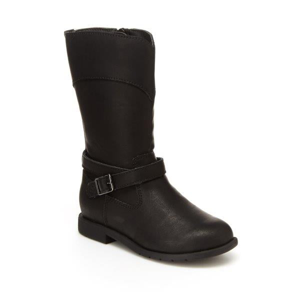 Stride Rite Black Juliette Kids' Boots - Waterproof Winter Snow Boots for Girls & Boys - Perfect for Outdoor Play & Cold Weather