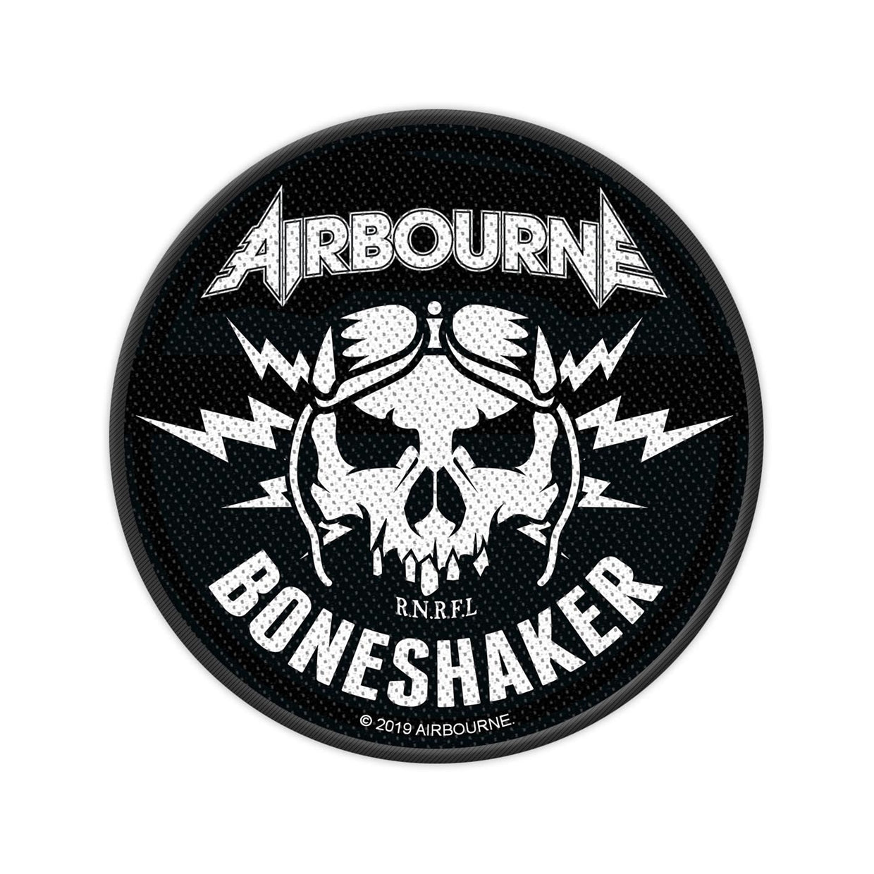 Airbourne Sew On Patch - Boneshaker Design | Iron-On Embroidered Badge for Jackets, Bags & DIY Crafts