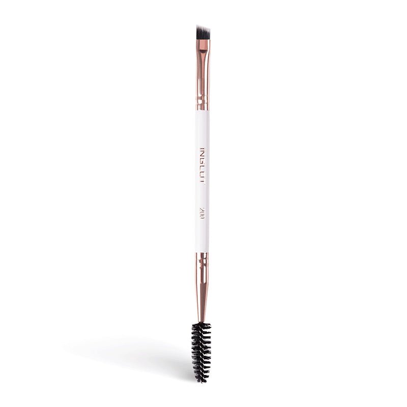 INGLOT Playinn Duo Brow & Wing Makeup Brush 200 - Professional Eyebrow & Eyeliner Brush for Precise Makeup Application - Perfect for Everyday Makeup, Salon Use & Travel