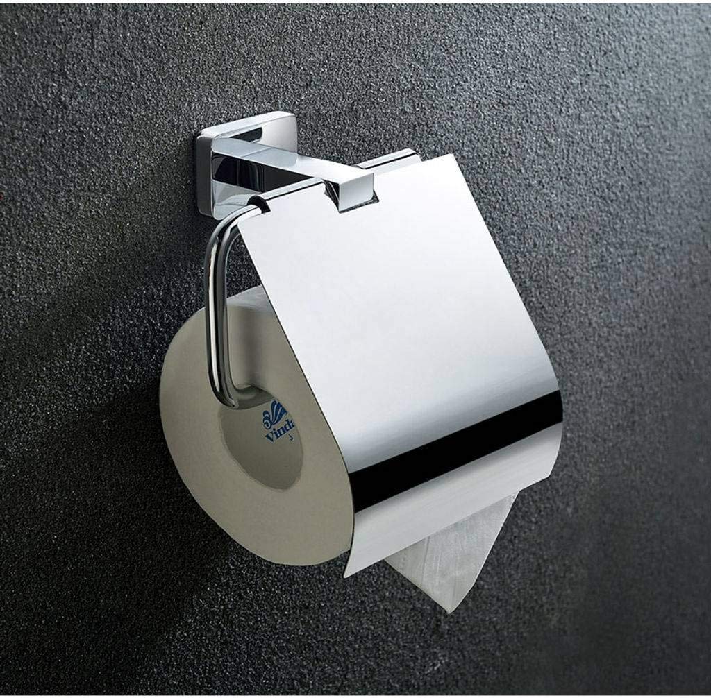 Bronze Wall Mount Toilet Paper Holder - Elegant Bathroom Accessory for Hotel, Kitchen & Home Use | Durable & Stylish Bronze Finish