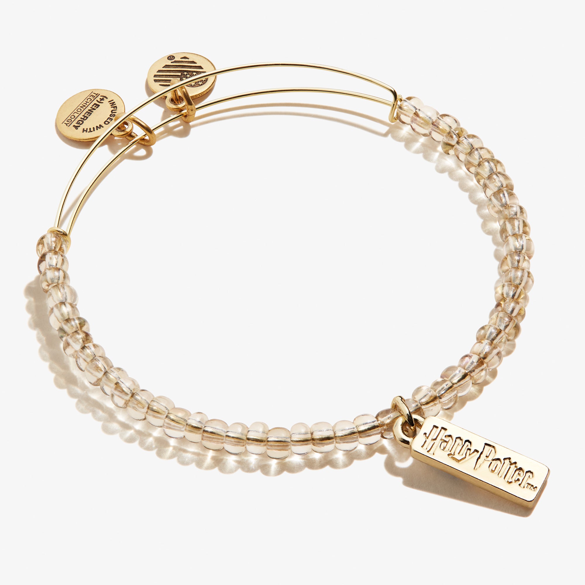 Harry Potter™ Light-Up Beaded Charm Bracelet in Gold - Perfect for Cosplay, Halloween & Wizarding World Fans