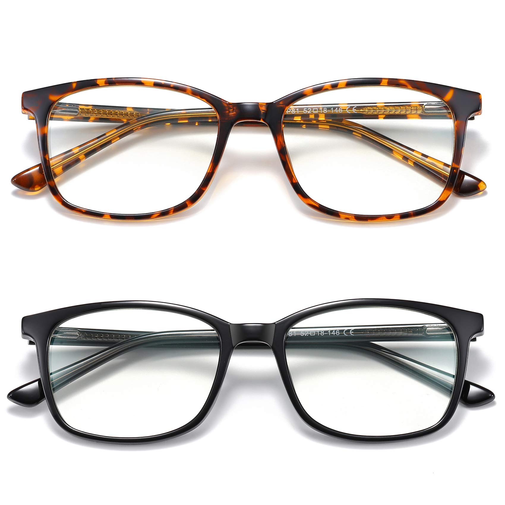 WOWSUN Blue Light Blocking Glasses for Women & Men - Computer & Gaming Use